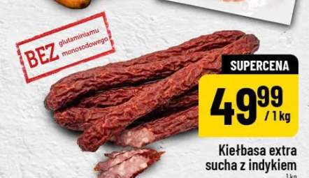 Kiełbasa extra sucha z indykiem