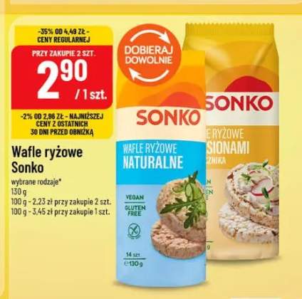 Wafle ryżowe Sonko