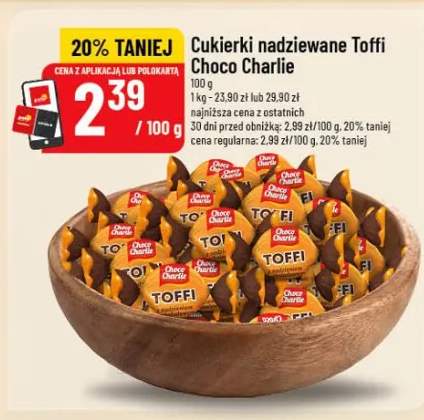 Cukierki nadziewane Choco Charlie