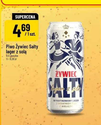 Piwo lager z solą Żywiec Salty
