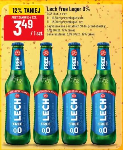 Piwo Lech Free Lager 0%