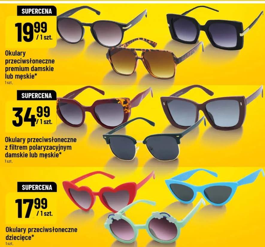 Okulary przeciwsłoneczne premium damskie lub męskie