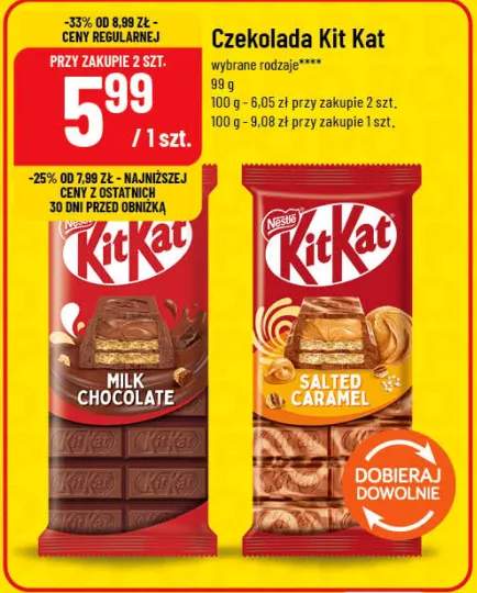 Czekolada Kit Kat Salted Caramel