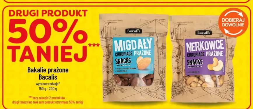 Migdały chrupiące prażone Snacks Bacalis