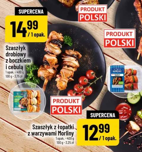 Szaszłyk z łopatki z warzywami Morliny