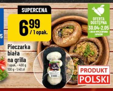 Pieczarka biała na grilla