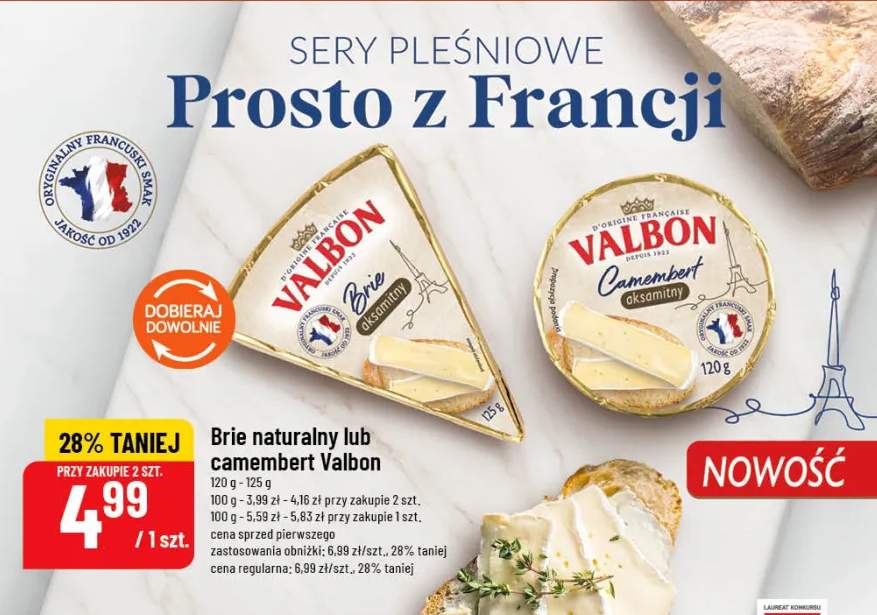 Ser Camembert aksamitny Valbon