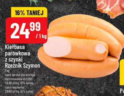 Kiełbasa parówkowa z szynki Rzeźnik Szymon