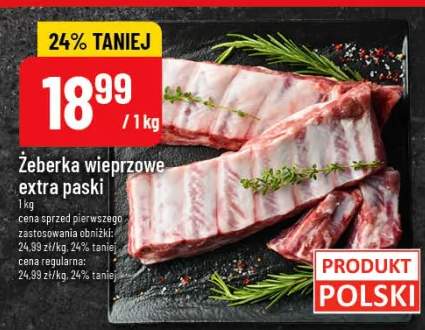 Żeberka wieprzowe extra paski