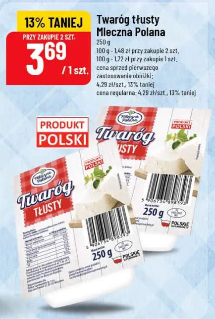 Twaróg tłusty Mleczna Polana