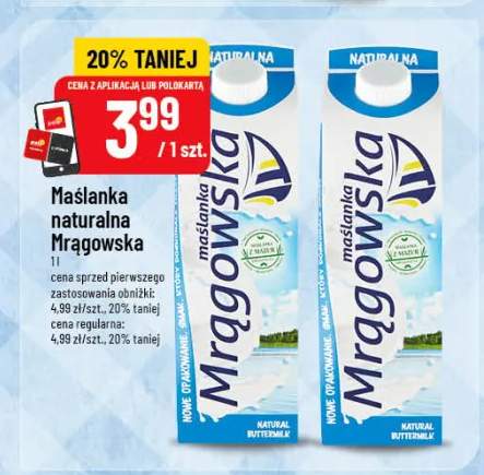 Maślanka naturalna Mrągowska