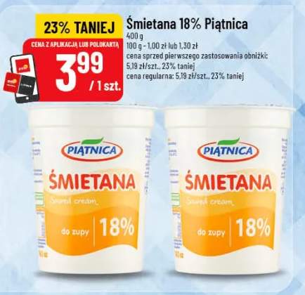 Śmietana 18% Piątnica