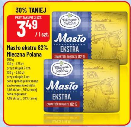 Masło ekstra 82% Mleczna Polana