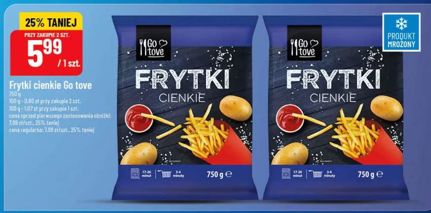 Frytki cienkie Go tove