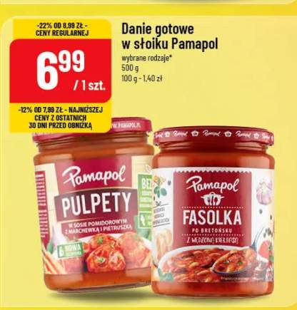 Danie gotowe w słoiku Pamapol