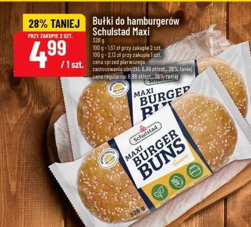 Bułki do hamburgerów Schulstad Maxi