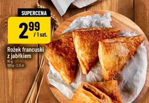 Rożek francuski z jabłkiem