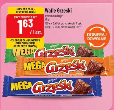 Wafle Grześki Mega