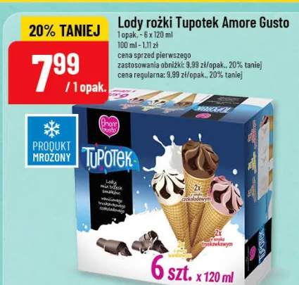 Lody rożki Tupotek Amore Gusto