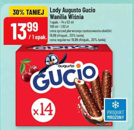 Lody Augusto Gucio Wanilia Wiśnia