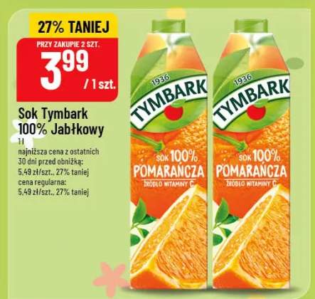 Sok Tymbark 100% Jabłkowy