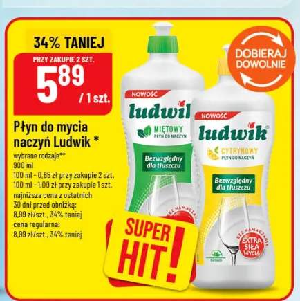 Płyn do mycia naczyń Ludwik miętowy