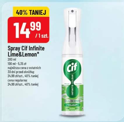 Spray Cif Infinite Lime&Lemon
