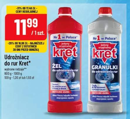 Udrożniacz do rur Kret żel