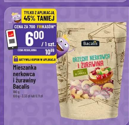 Mieszanka nerkowca i żurawiny Bacalis