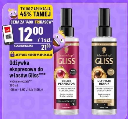 Odżywka ekspresowa do włosów Gliss Color Perfector Express Repair Schwarzkopf