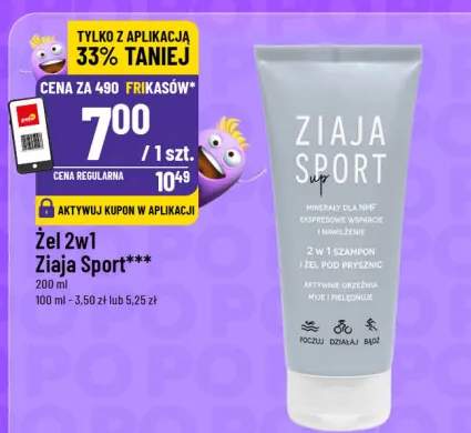 Żel 2w1 szampon i żel pod prysznic Ziaja Sport