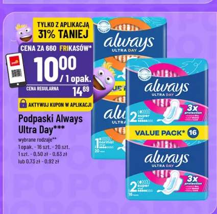 Podpaski Always Ultra Day