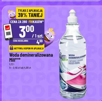 Woda demineralizowana Mill