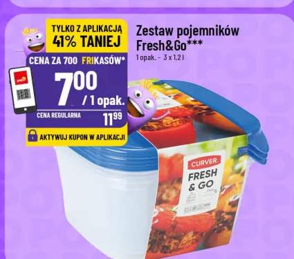 Zestaw pojemników Fresh&Go Curver