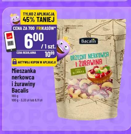 Mieszanka nerkowca i żurawiny Bacalis