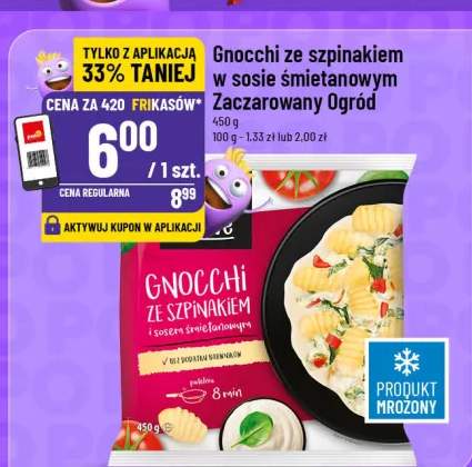 Gnocchi ze szpinakiem w sosie śmietanowym Zaczarowany Ogród