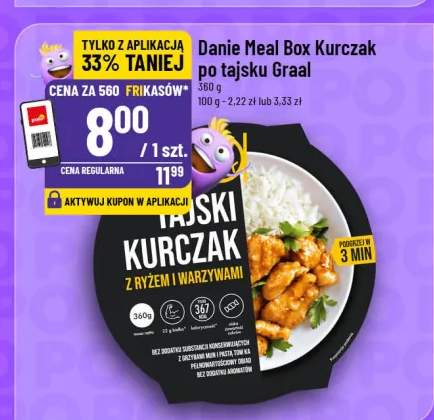 Danie Meal Box Kurczak po tajsku Graal