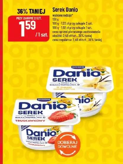 Serek Danio truskawkowy Danone