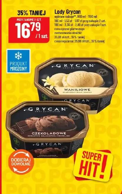 Lody czekoladowe Grycan