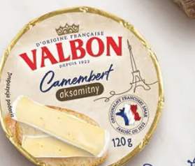 Ser Camembert aksamitny Valbon