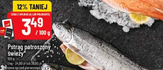 Pstrąg patroszony świeży