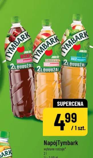 Napój Tymbark wybrane rodzaje