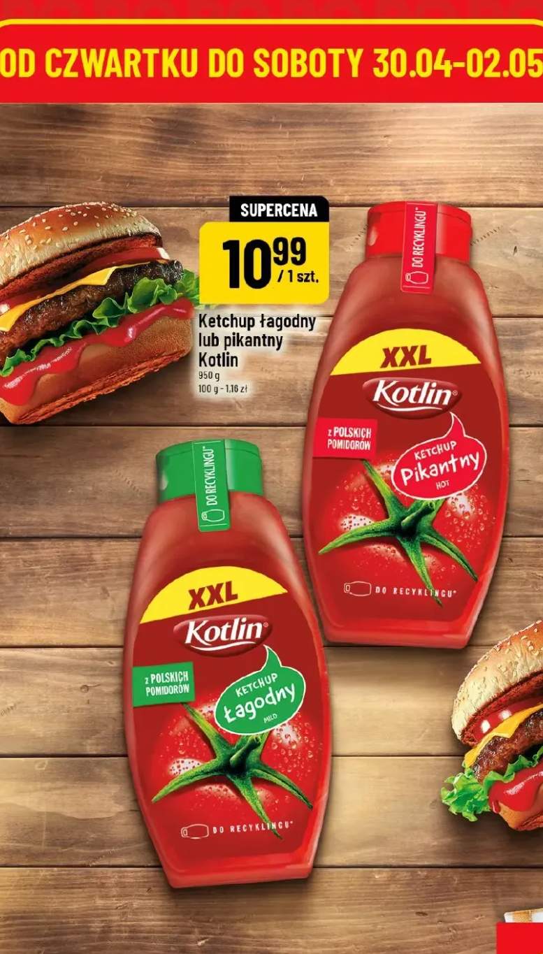 Ketchup łagodny Kotlin XXL