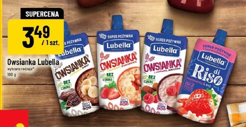 Owsianka Lubella z malinami i daktylami