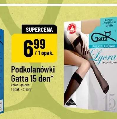Podkolanówki Gatta 15 den golden
