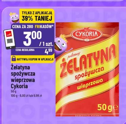Żelatyna spożywcza wieprzowa Cykoria
