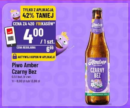 Piwo Amber Czarny Bez