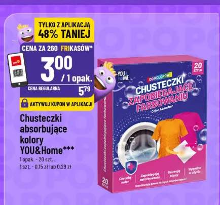 Chusteczki absorbujące kolory YOU&Home