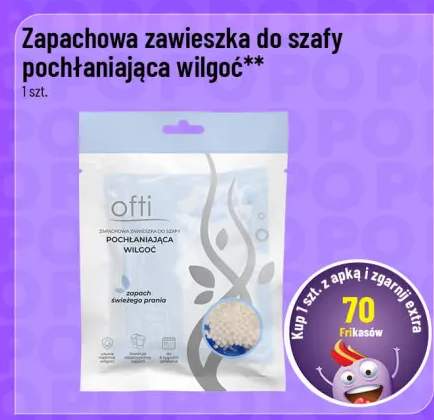 Zapachowa zawieszka do szafy pochłaniająca wilgoć Ofti