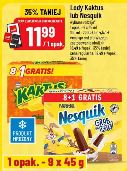 Lody Nesquik Nestlé